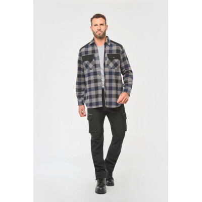 Men’s checked shirt with pockets
